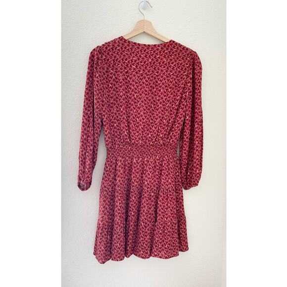 PAIGE Sandee Mini Day to Night Dress in Papaya Multi S - Picture 6 of 10